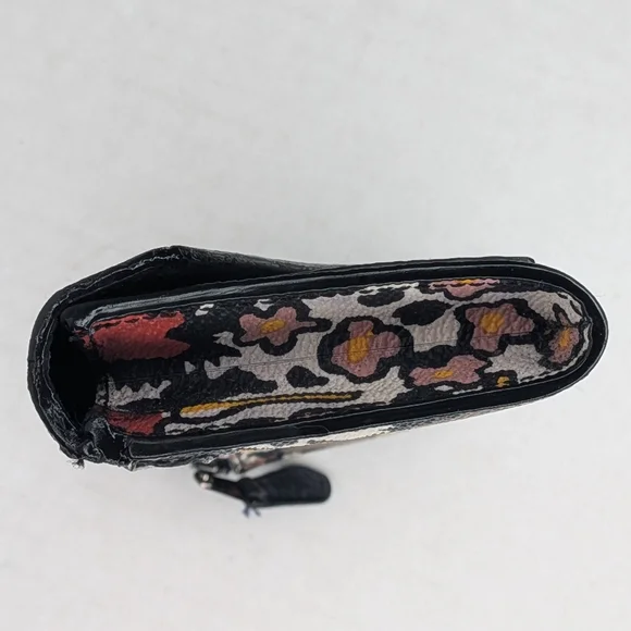 Coach Soft Wallet Mixed Yankee Floral Print Logo Envelope Coated Canvas EUC - Picture 9 of 15